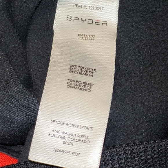 SPYDER Youth Bandit Full Zip Fleece Jacket Size XL 18 - Picture 8 of 14
